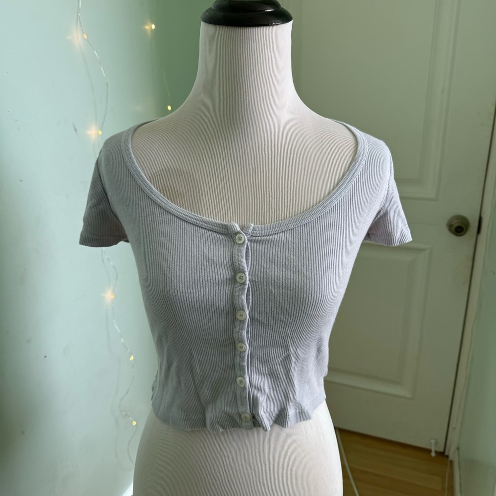 Brandy Melville Scoop Neck Crop Top